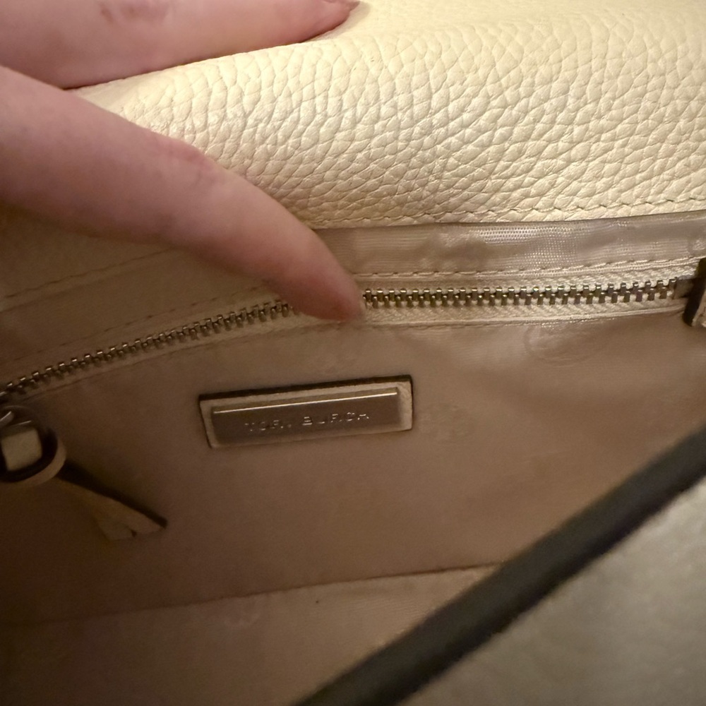 Tory Burch Thea Web Flap Crossbody - New Ivory - Picture 6 of 11